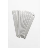 Proalet Maket Bıçağı Yedeği, 18 mm x 0,5 mm, Karbon Çelik, Ultra Keskin, Dayanıklı Uç, 7 Kırımlı, Endüstriyel Kesici Bıçak, Yedek Parça, İnce Detay Kesim (Kutulu, Adet, 100)