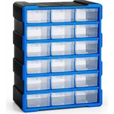 Proalet Monoblock Çekmece Seti 18'li, Büyük Boy, 38,1X15,7X47,5 Cm, Vida, Hobi, Parça Saklama Ku - Çok Renkli