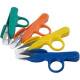 Proalet Plastik Yaylı İplik Temizleme Makası, Terzi ve Tekstil Kullanımı, Balıkçı Misina Kesici, Hassas Kesim, Ergonomik, El Tipi, İplik Kesici, Kumaş, Fazlalık Temizleme Makası (4, Çok Renkli)