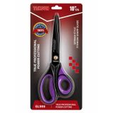 Proalet Profesyonel Terzi Makası, Alman Stil, Titanyum Kaplama, Keskin, Kumaş Kesim Makası, Bakır Perçinli, Ergonomik Plastik Sap, Yüksek Kalite, Dikiş Ve Tekstil Makası (10" 1/4)