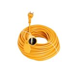 Proalet Seyyar Uzatma Kablosu, Erkek ve Dişi Fiş Kaplinli, Kapaklı Prizli, 3x2.5 mm, Kalın Kablo, Bahçe, Şantiye, Atölye ve Dış Mekan Kullanımına Uygun, Güvenli Güç Bağlantı Kablosu (30 Metre)
