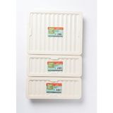 Proalet Softchef Fresh Box 3'lü Saklama Kabı Seti (2 Adet 1170 ml + 1 Adet 2400 Ml) - Şeffaf Kapaklı Buzdolabı ve Dondurucu Uyumlu Düzenleyici Organizer - 1,7 lt