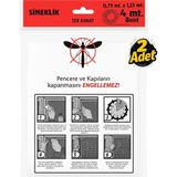 Proalet Tek Kanat Pratik Sineklik, 0.75 M x 1.25 M Tül, Kapı & Pencere Uyumlu, 4 M Yapıştır - Çok Renkli - 100 x 100 cm