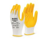 Proalet Violent Nitril Kaplı Örme Eldiven,%100 Polyester, Yarı Kaplama, Aşınma, Yağ, Grese Dayanıklı, İş Güvenliği Eldiveni, İnşaat, Bahçe, Otomotiv, Lojistik İçin Uygun, Koruyucu Eldiven (1 Çift)
