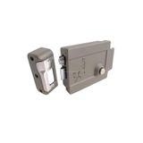 Proalet YT Elektrikli Tirajlı Kapı Kilidi, 50 mm Pirinç Silindir, Çift Yöne Açılır, 12V AC, Apartman Girişi, Güvenlik, Otomat Kilit, Demir Kapı Kilidi, Kapı Otomatiği (Gri, 50 mm)