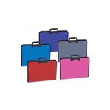 Proart Abka Teknik Resim Çantası Fermuarlı 37x54 cm, Mavi/Kırmızı/Siyah