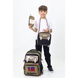Probag 18 Varsity 3'lü Okul Çanta Sırt Çantası Beslenme Çantası Kalemlik İlkokul Peluş Oyuncak Hediyeli Kahverengi
