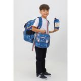 Probag 3'lü Çocuk Okul Seti NASA Temalı Sırt Çantası Beslenme Çantası Kalemlik Peluş Hediyeli İlkokul Seti