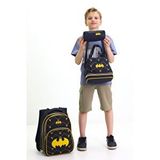 Probag Batman Temalı Erkek Çocuk 3’lü Okul Çanta Seti Süper Kahraman Sırt Çantası Beslenme Çantası Kalemlik Siyah