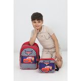 Probag Erkek Çocuk Okul Çantası Seti 2’li – Arabalı Kırmızı Ilkokul Anaokulu Sırt ve Beslenme Çantası