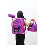 Probag Kuromi Tasarımlı Kız Çocuk 3’lü Okul Çanta Seti Sırt Çantası Termal Beslenme Çantası Kalemlik Mor