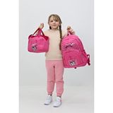 Probag Melody Kuromi 3’lü Okul Çanta Sırt Çantası Beslenme Çantası Kalemlik Peluş Oyuncak Hediyeli İlkokul Pembe