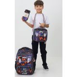 Probag Minecraft 3'lü Çanta Seti Sırt Çantası Beslenme Çantası Kalemlik Çocuk Çantası Peluş Oyuncak Hediye