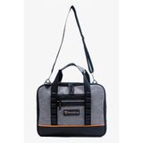 ProBag Profesyonel Elektronik Alet Çantası, Su Geçirmez Gri-Siyah Kumaş, 15.6 inç Laptop Uyumlu, Çok Bölmeli, Omuz Askılı, Teknisyen ve Tamirci için Taşıma Çantası