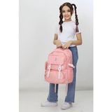 Probag Somon Pembe Çocuk Okul Çantası Parlak Varak Desenli Ilkokul Ortaokul Günlük Kullanım Sırt Çantası