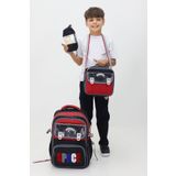 Probag Space Yazılı 3'lü Çanta Seti Sırt Çantası Beslenme Çantası Kalemlik İlkokul Peluş Oyuncak
