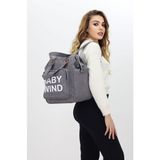 Probag Termal Biberon Bölmeli Gri Anne Bebek Bakım Çantası Deri Detaylı Askılı Bebek Arabası Uyumlu