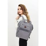 Probag Termal Bölmeli Gri Anne Bebek Sırt Çantası Geniş Hacimli Bebek Bakım Çantası Bebek Arabası Uyumlu