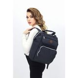 Probag Termal Bölmeli Siyah Anne Bebek Sırt Çantası Geniş Hacimli Bebek Bakım Çantası Bebek Arabası Uyumlu