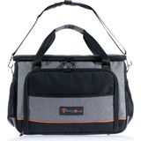 Probag Yüksek Kapasiteli Bez Pro Alet ve Takım Çantası 75 Bölmeli Ergonomik Sap ile Profesyonel Kullanım - Gri