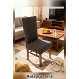 probak - HOME- Sandalye Kılıfı, Sandalye Örtüsü, Lastikli,likralı Yıkanabılır 1Adet sandalye örtüsü