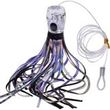 Proberos Maket Balık Deniz Balıkçılığı Ahtapot 3D Gözler Balık Yemi Wobler - 96 gr, 23 cm, hook 8/0# - Menekşe