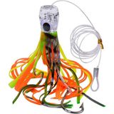 Proberos Maket Balık Deniz Balıkçılığı Ahtapot 3D Gözler Balık Yemi Wobler - 96 gr, 23 cm, hook 8/0# - Sarı