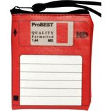 ProBest Design Disket Cüzdan - Kırmızı - Beyaz