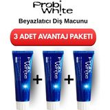 Probi White beyazlatıcı Diş Macunu-Pap Teknolojili, Mikro Hidroksiapatit+Enzim Formül, Vegan - 3 Adet