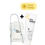 Probident Aktif Probiyotik Akgünlük Özüt Ilaveli Doğal Florürsüz Diş Macunu & Dil Temizleme Aparatı