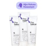 Probident Aktif Probiyotikli Doğal Florürsüz Diş Macunu Üzüm Çekirdeği Özüt Ilaveli 3'lü Paket Ağız Kokusu