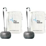 Probident Dil Temizleme Aparatı/dil Sıyırıcı Kese + Stand Hediyeli Full 304 Surgical Stainless Steel (2 Paketi) - Option-1