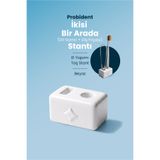 Probident Dil Temizleme + Diş Fırçası Standı – İkisi Bir Arada - Beyaz