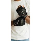 Probiker Koruyucu Kısa Parmak Motosiklet Eldiveni - Renk: Siyah Beden: L