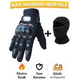 Probiker Sertifikalı yasaya uygun Tam Parmak Motosiklet Eldiveni + Termal Baklava - Renk: Siyah | Beden: L - Siyah - Açık Gri