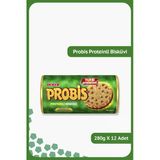 Probis Proteinli Bisküvi - Kakaolu Ve Muzlu Kremalı - 280 Gram - 12 Adet