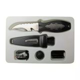 Problue Divers Knife Dalış Bıçağı Kn-65-Sıl S.gri