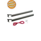 Process Balkon Çamaşır Kurutma Askısı Alüminyum Küpeşte Askılığı Kurutmalık Bronz Kare 80x30 Mm