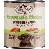 Prochef Gourmets Choice 12x415 gr Somon Balıklı & Kuzu Etli Yavru Köpek Konserve Yaş Mama