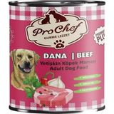 Prochef Premium Plus 12x415 gr Dana Etli Yetişkin Köpek Konserve Yaş Mama