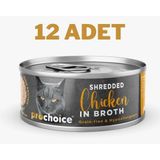 Prochoice 12x70 gr Deluxe Shredded Chicken Kedi Konservesi
