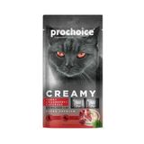 Prochoice Creamy 4x15 gr Ton Balıklı Kızılcıklı Kedi Çimi İçerikli Kısırlaştırılmış Kediler için Sıvı Kedi Ödülü