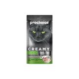 Prochoice Creamy Kediler Için Tavuklu, Keçi Sütlü ve Istridyeli Sıvı Ödül Maması 4X15 gr x 12 Adet 11