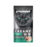 Prochoice Creamy Kısırlaştırılmış Kediler İçin Tavuklu ve Tuna Balıklı Sıvı Ödül Maması 4x15 gr