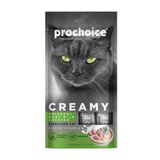 Prochoice Creamy Tavuklu ve Keçi Sütlü Sıvı 4x15 gr Kedi Ödül Maması