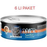 Prochoice Döner Bites Sos Içinde Sardalya Balıklı Yetişkin Kedi Konservesi 70GR- 6 Lı Paket