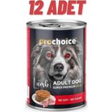 Prochoice Kuzu Etli Pate 12x400 gr Yetişkin Köpek Konservesi