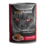 Prochoice Kuzu Etli Şekersiz Tahılsız Ezme 6x400 gr Yetişkin Kedi Konservesi