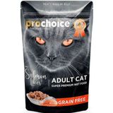 Prochoice Pouch Jöle İçinde Somonlu ve Ciğerli Tahılsız 85 gr Yetişkin Kedi Konservesi