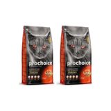 Prochoice Pro 33 Somon Ve Karidesli Kısırlaştırılmış Yetişkin Kuru Kedi Maması 2Kg X 2 =